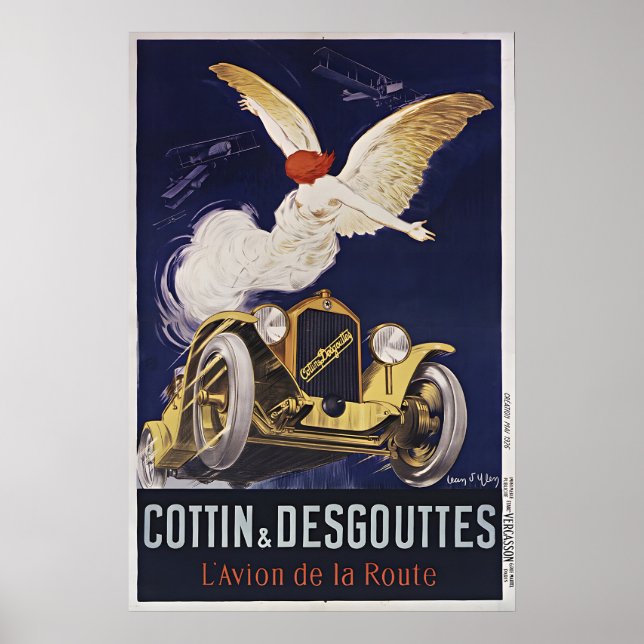 Cottin & Desgouttes Auto Affisch (Framsidan)