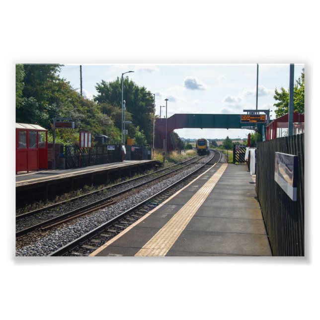Cottingley järnvägsstation, Leeds Fototryck (Framsidan)