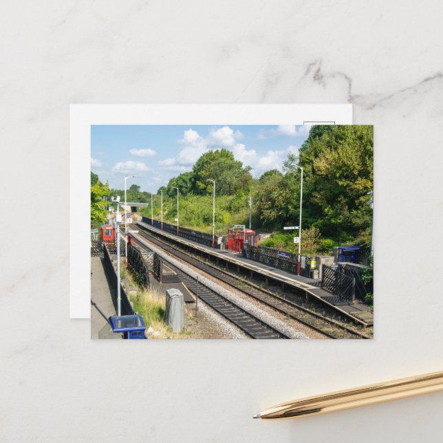 Cottingley järnvägsstation, Leeds Vykort (Fram/Back In Situ)