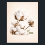 Cotton Branch Wall Art | Minimal Neutral Farmhouse Poster<br><div class="desc">Ready to frame. Bring soft simplicity into your space with this minimal cotton branch wall art. Featuring a detailed close-up of natural cotton bolls on a warm neutral background, this print blends modern farmhouse style with clean, airy design. Perfect for bedrooms, kitchens, entryways, or gallery walls, this piece adds texture...</div>
