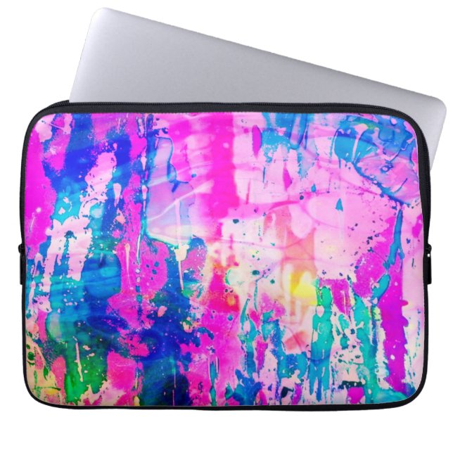 cotton candy abstract modern dream laptop fodral (Framsidan)