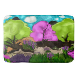 Cotton Candy Abstrakt Art Badrumsmatta