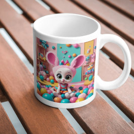 "Cotton Candy Bunny Delight" Kaffemugg