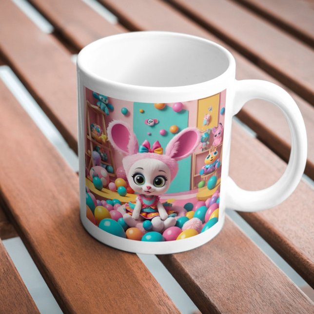 "Cotton Candy Bunny Delight" Kaffemugg (Skapare uppladdad)