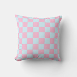 Cotton Candy Checkerboard Kudde