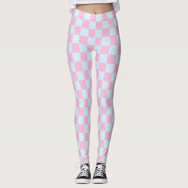 Cotton Candy Checkerboard Leggings (Framsida)