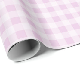 Cotton Candy Gingham Wrapping Paper Presentpapper