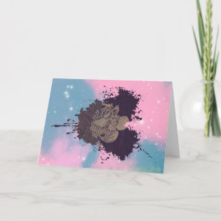 Cotton Candy Goth Kärlek Valentines day Card Kort