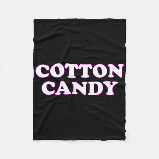 Cotton Candy Halloween Costume låtsas att jag är b Fleecefilt (Framsidan)
