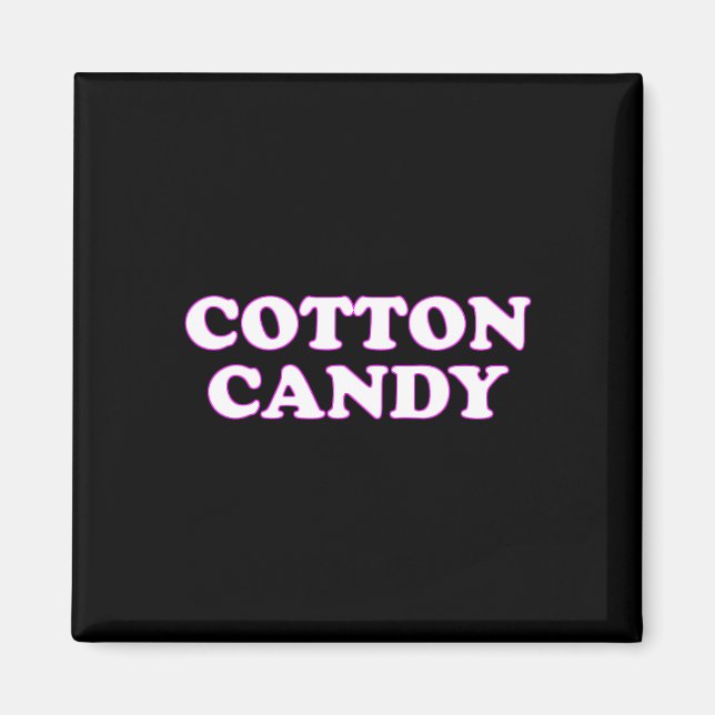 Cotton Candy Halloween Costume låtsas att jag är b Magnet (Framsidan)