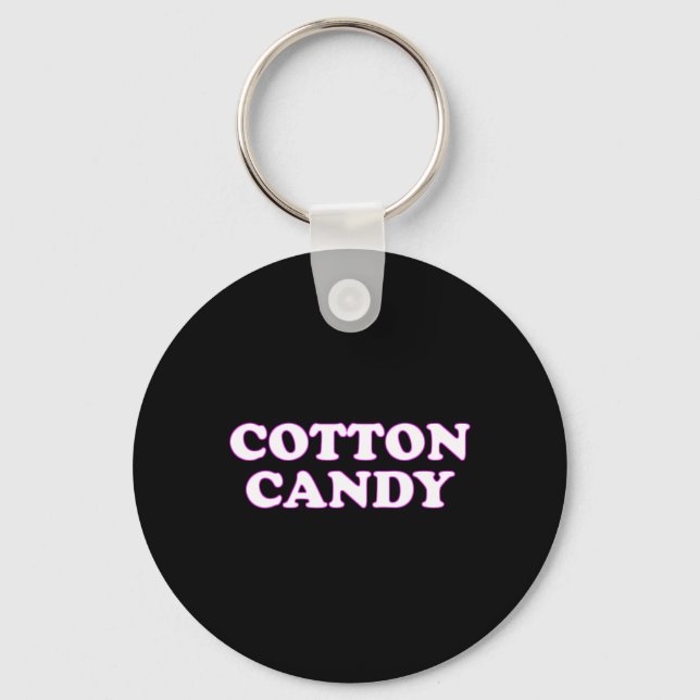 Cotton Candy Halloween Costume låtsas att jag är b Nyckelring (Framsida)