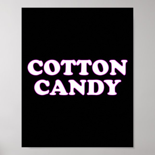 Cotton Candy Halloween Costume låtsas att jag är b Poster (Framsidan)