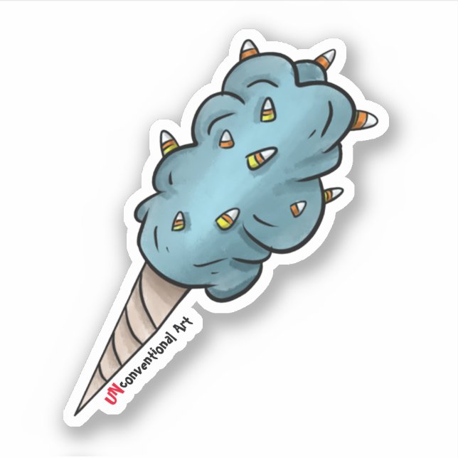 Cotton Candy-Maj Sticker Klistermärken (Framsida)