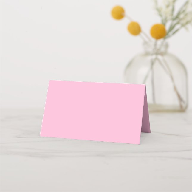Cotton Candy Solid Färg Placeringskort (Framsida)