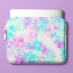 Cotton Candy Tie Dye Mönster Personlig Laptop Fodral