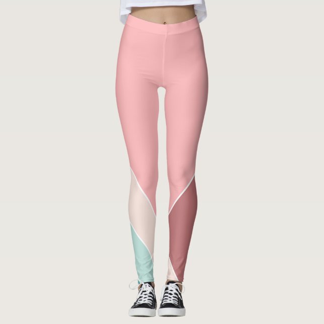 Cotton Candy Trendig, sommarhem Leggings (Framsida)