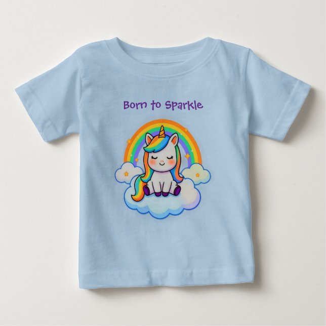 Cotton Comfort Unicorn  T Shirt (Framsida)