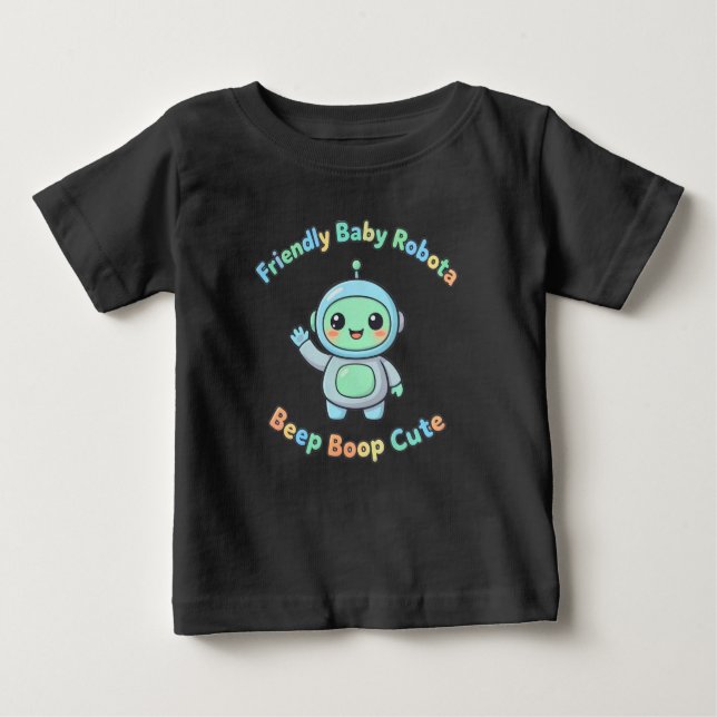 Cotton Confort Robot T Shirt (Framsida)