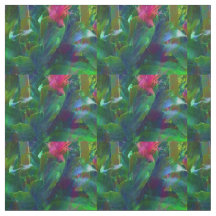 Cotton Fabric Gorgous Tropical Flowers