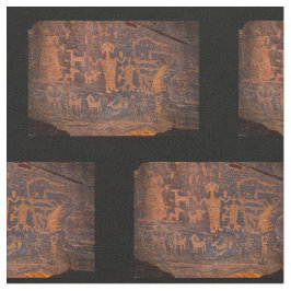 Cotton Fabric Southwest Petroglyph Tyg