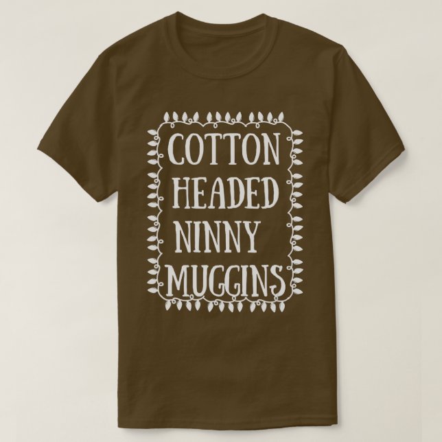 Cotton Heathrowung Ninny Muggins jul Ljus T Shirt (Design framsida)