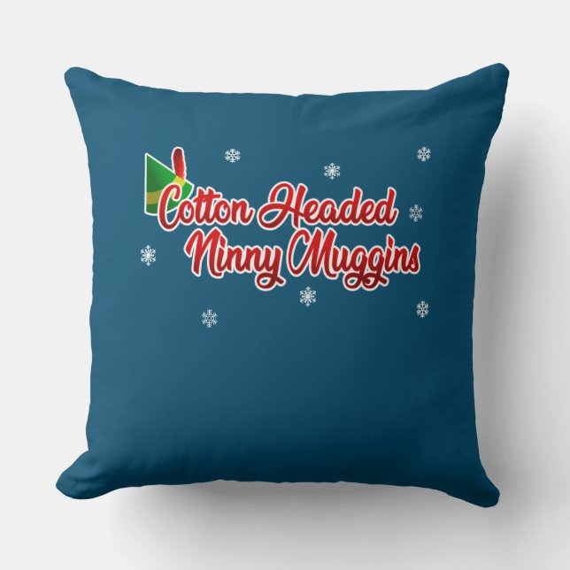 Cotton Heawn Ninny Muggins Funny Elf-jul Kudde (Framsida)