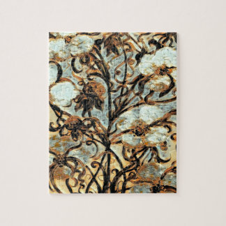 Cotton Plant Sepia Tones Pussel