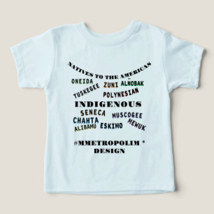 COTTON - UNISEX 2-5T *NATIVE AMERICANS NAMN T SHIRT