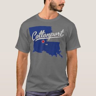 Cottonport Louisiana LA Karta T Shirt