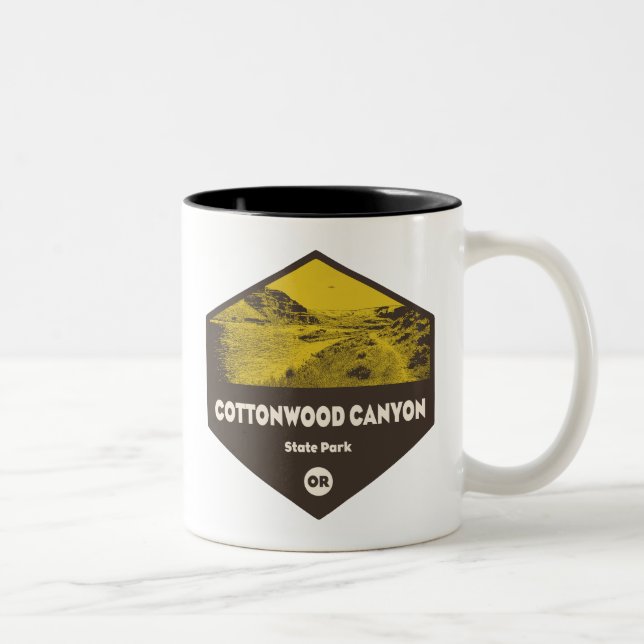 Cottonwood Canyon State Park Oregon Två-Tonad Mugg (Höger)