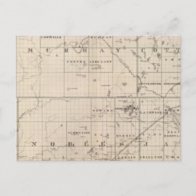 Cottonwood Murray, Pipestone County, Minnesota Vykort (Framsida)