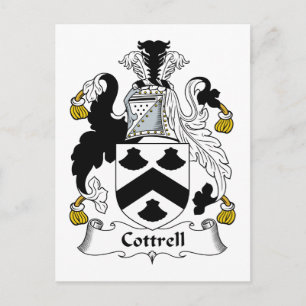 Cottrell Family Crest Vykort