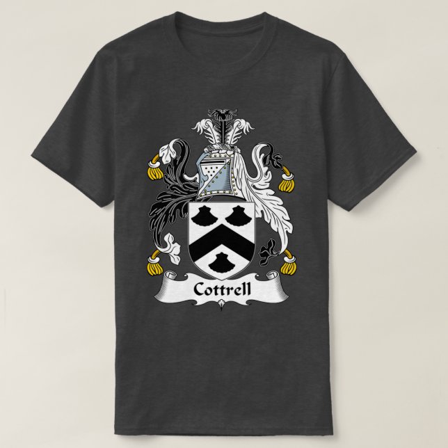 Cottrell Jackar Arm Family Crest T Shirt (Design framsida)
