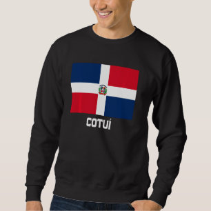 Cotuí Dominikanska republiken Flagga Emblem Escudo Lång Ärmad Tröja