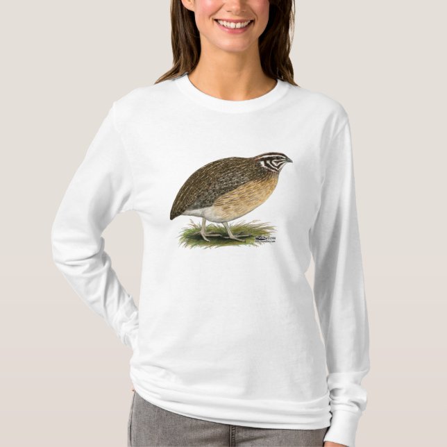 Coturnix Pharaoh Quail T Shirt (Framsida)