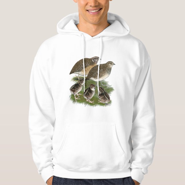 Coturnix Quail Family Hoodie (Framsida)