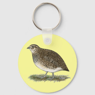 Coturnix Quail Hen Nyckelring