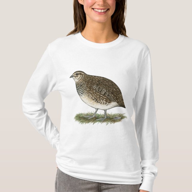 Coturnix Quail Hen T-shirt (Framsida)
