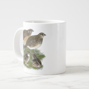 Coturnix Vaktelfamilj Jumbo Mugg