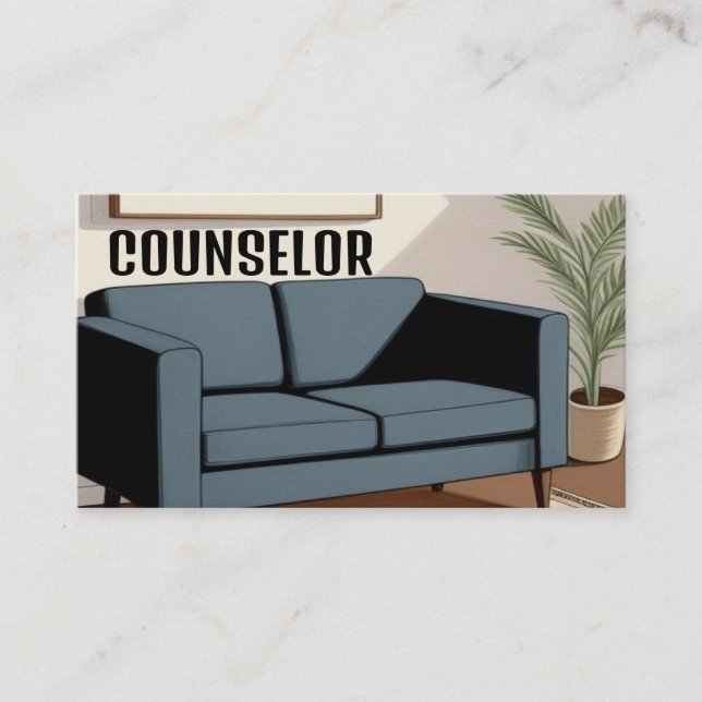 Couch Modern Counselor Visitkort (Framsida)