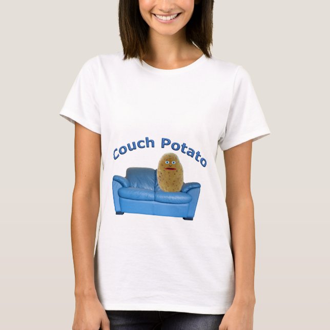 Couch Potato Funny Moderskap T-Shirt (Framsida)