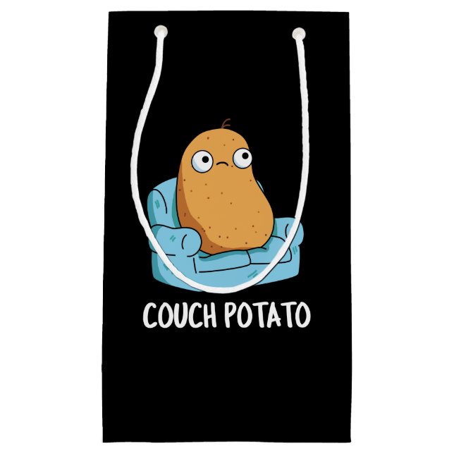 Couch Potato Funny Potato Pun Mörk BG (Framsidan)
