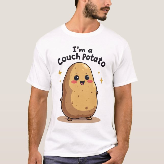 Couch Potato T Shirt (Framsida)