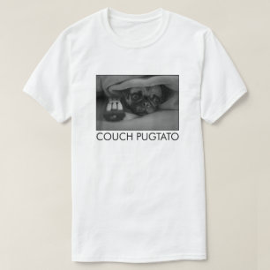 COUCH PUGTATO COUCH POTATO PUG TEE