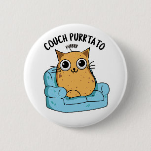 Couch Purrtato Funny Potato Pun Knapp