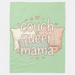 Couch Queen Mama Söt Mysig Mamma Estetisk Design | Fleecefilt