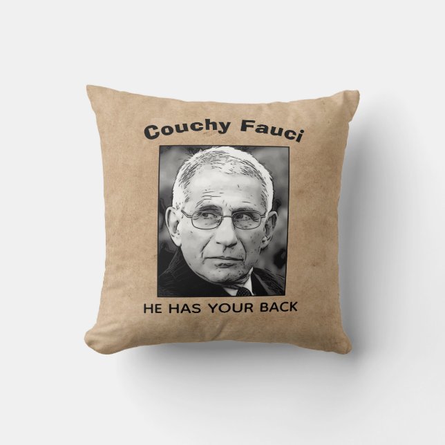 Couchy Fauci, Dekorativ kudde (Framsida)