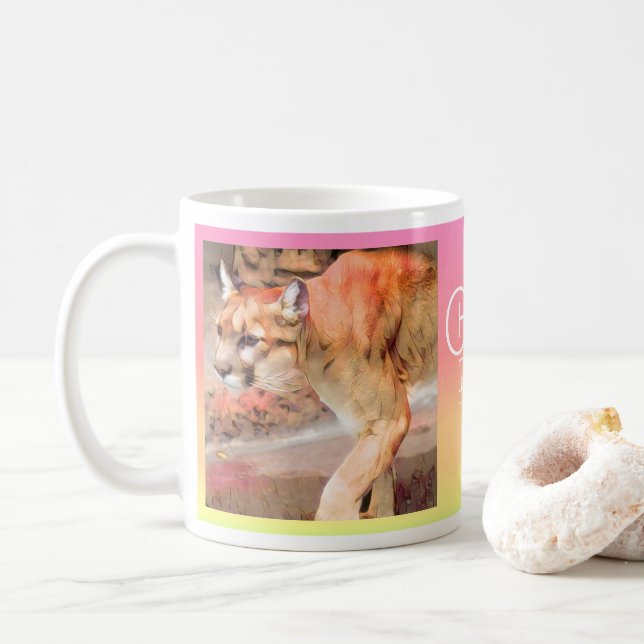 COUGAR [Classic Mug] Kaffemugg (Med munk)