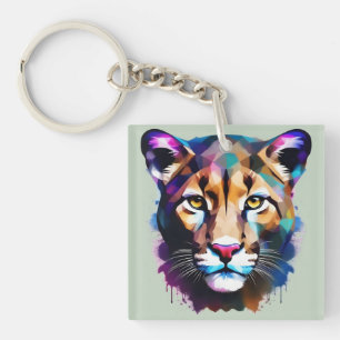 Cougar Färg Stänk Abstrakt Art.