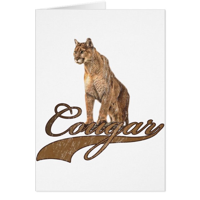 Cougar Hälsningskort (Framsidan)